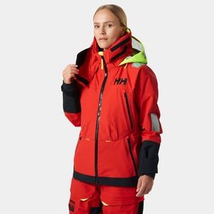 NWT Helly Hansen Ægir Aegir Race Sailing Jacket 2.0 Women Red waterproof